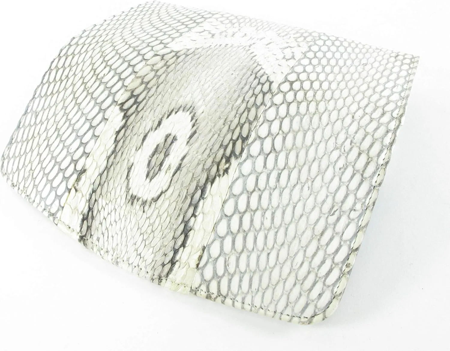 Genuine Cobra Snake Skin Leather Women's Trifold Clutch Wallet Purse Natural (Natural Hood)