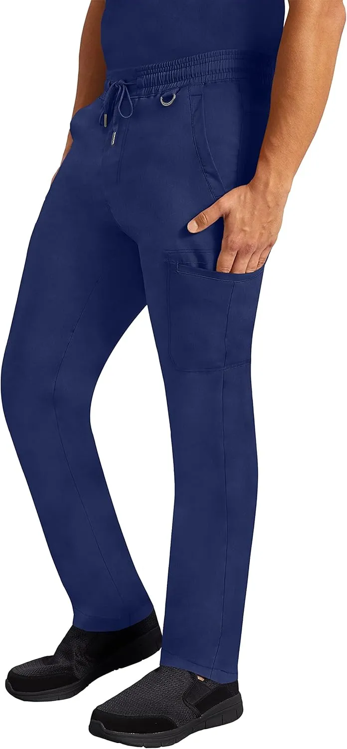 Healing Hands Scrub Pants for Men Daniel Utility Bottoms with 6 Pockets, 2-Way Stretch and Durable Fabric 9300