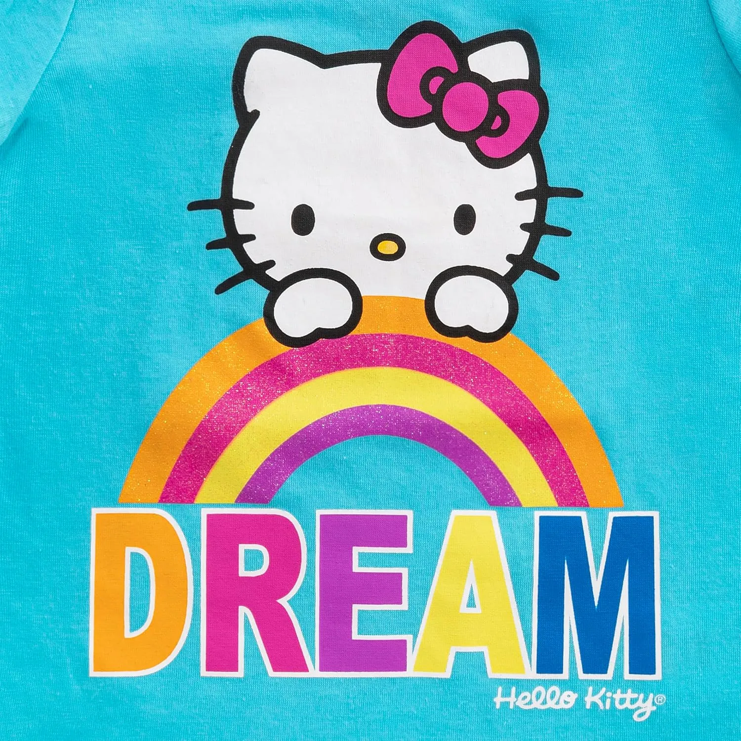 Hello Kitty Sanrio Girls 4 Pack Short Sleeve T-Shirt for Little and Big Kids
