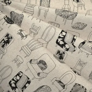 Japanese Chair Menagerie Canvas Natural