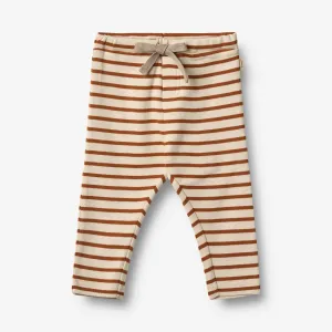 Jersey Pants Manfred - warm caramel stripe