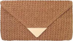 JNB Natural Straw Clutch