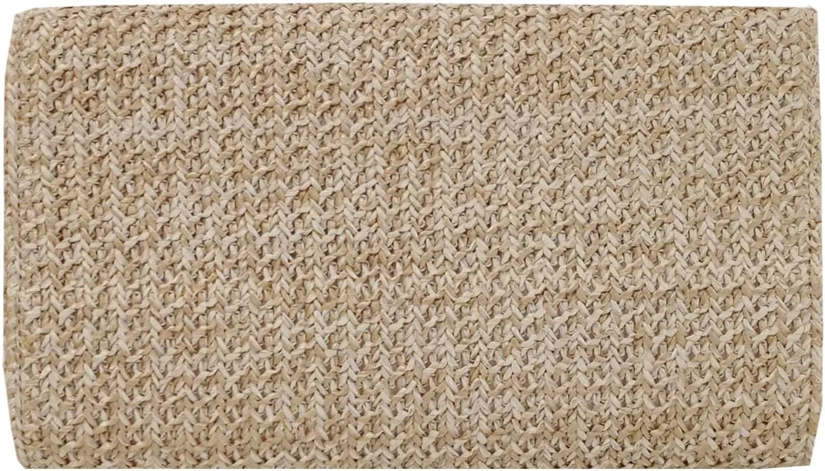 JNB Natural Straw Clutch