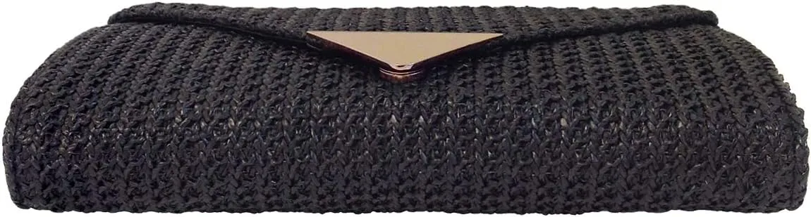 JNB Natural Straw Clutch