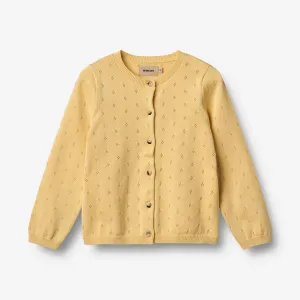 Knit Cardigan Maia - golden yellow