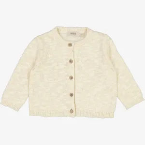 Knit Cardigan Mille | Baby - eggshell