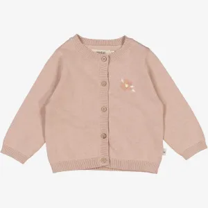 Knit Cardigan Suzy Embroidery | Baby - pale lilac