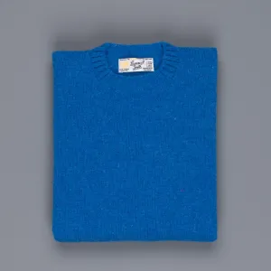Laurence J. Smith  Super soft Seamless Crew Neck Pullover New Bright Blue
