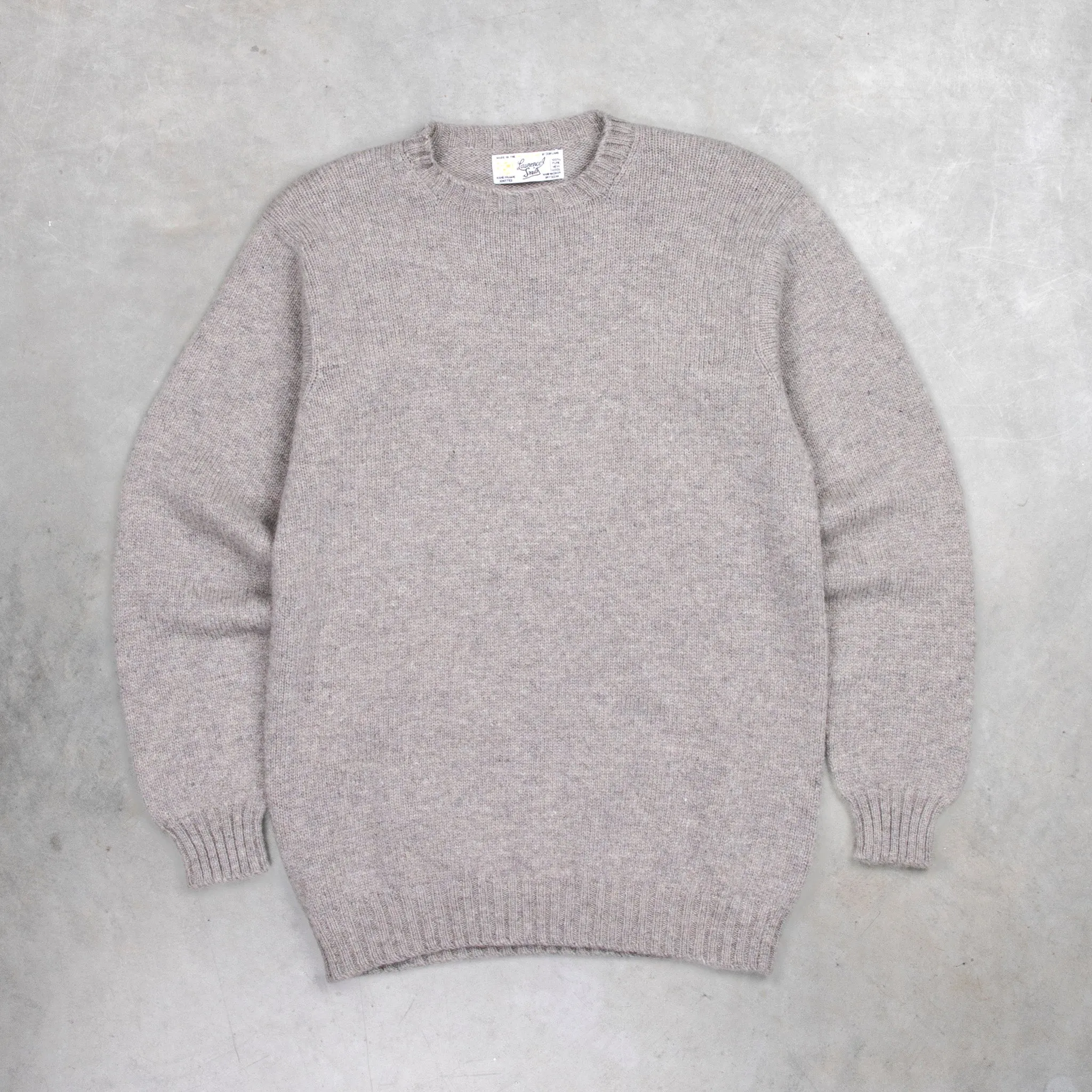 Laurence J. Smith Super Soft Seamless Crewneck Pullover Chrome