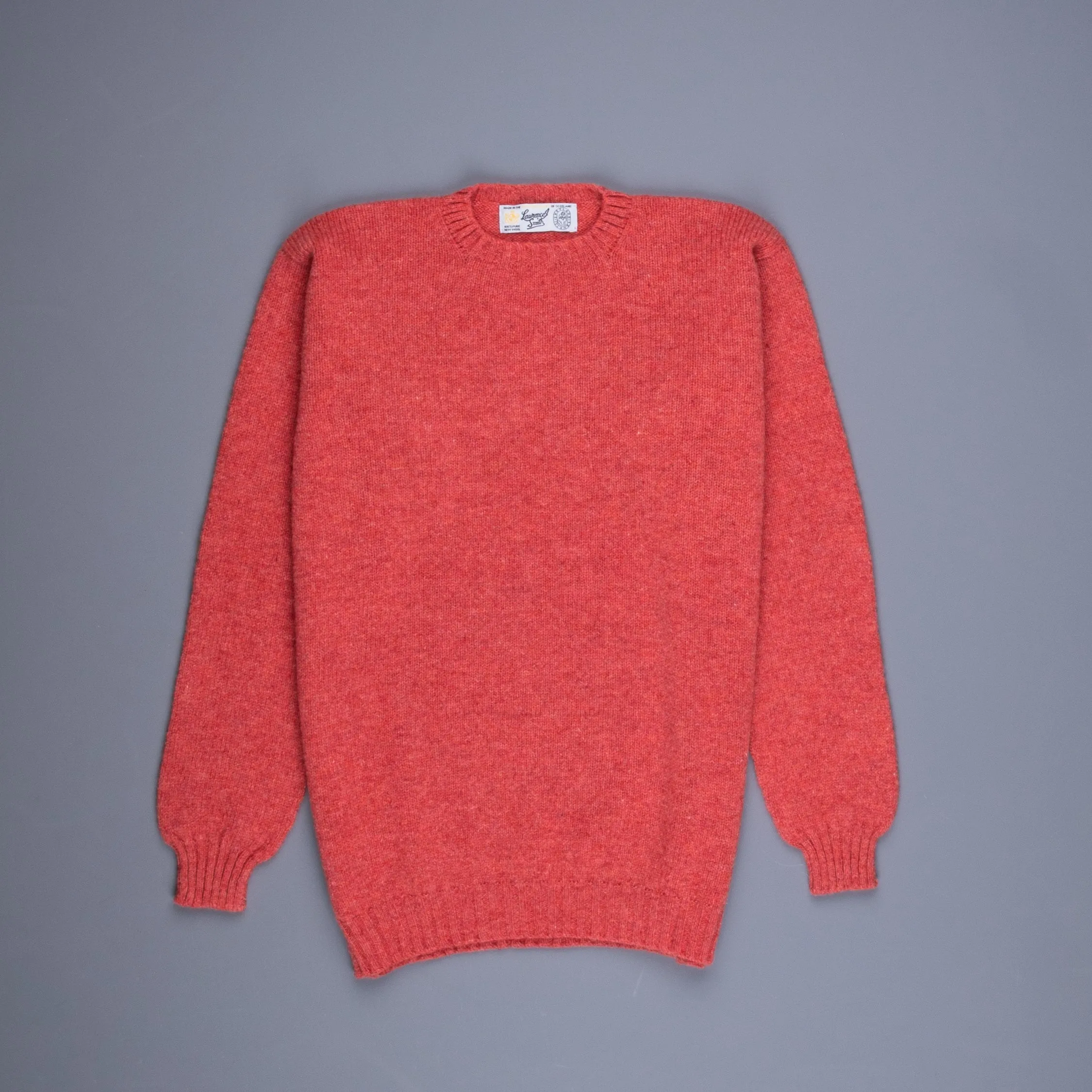 Laurence J. Smith Super Soft Seamless Crewneck Salmon