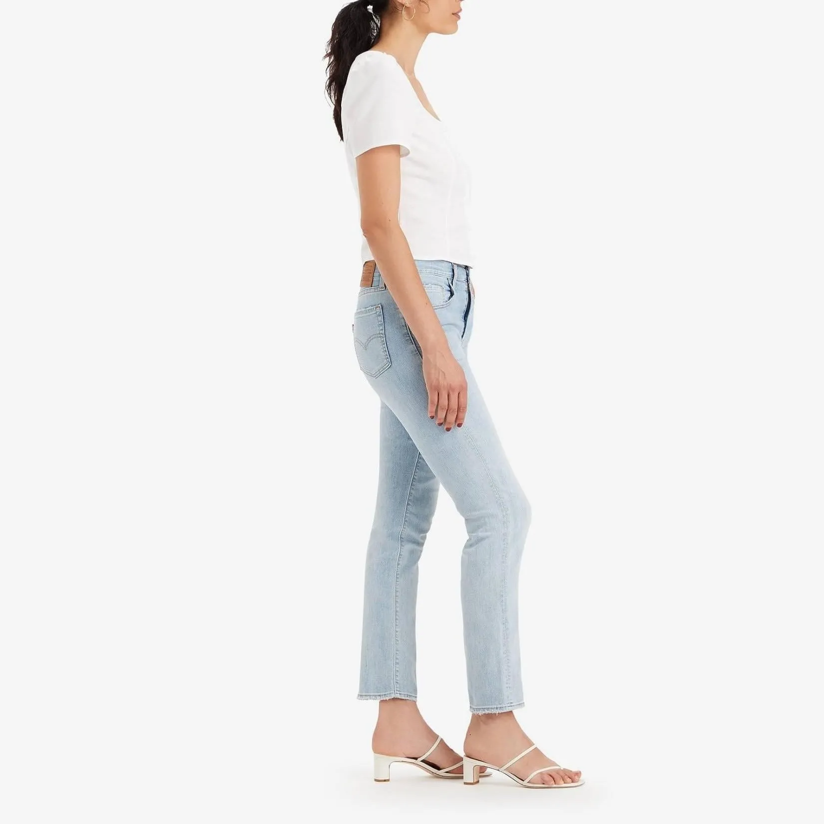 Levi's 724™ High Rise Straight Lightweight Jeans Cool Bright In Blue