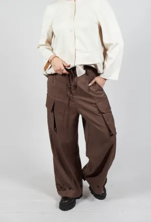Lightweight Cargo Trousers in Toffee