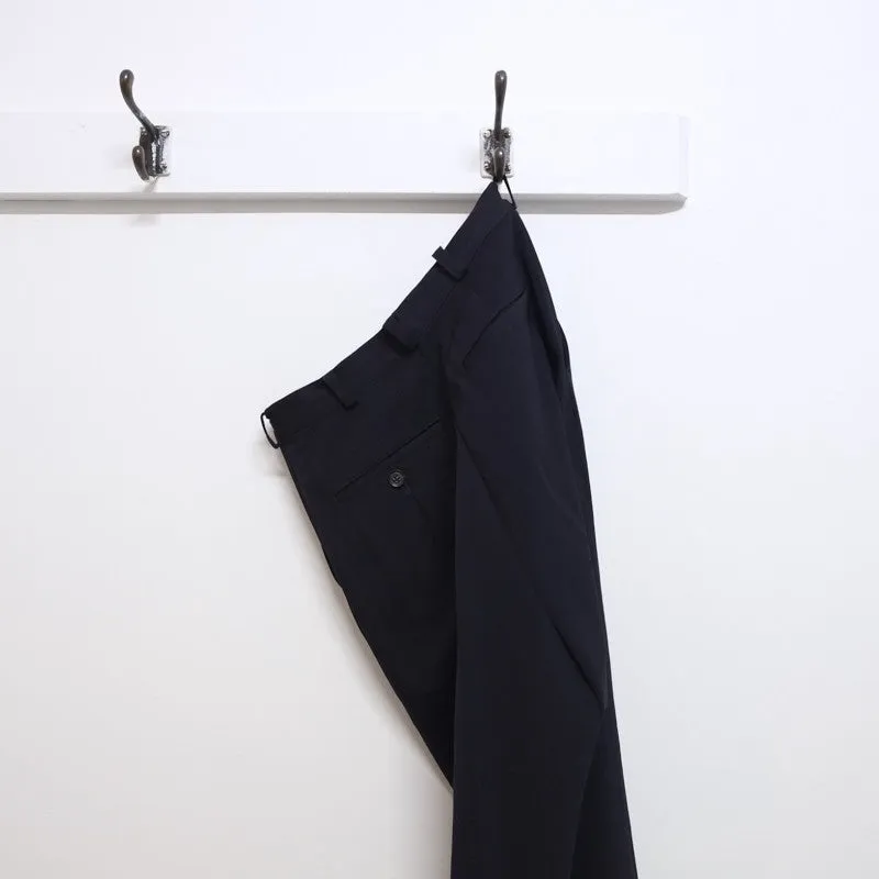 lightweight gabardine pleated trousers