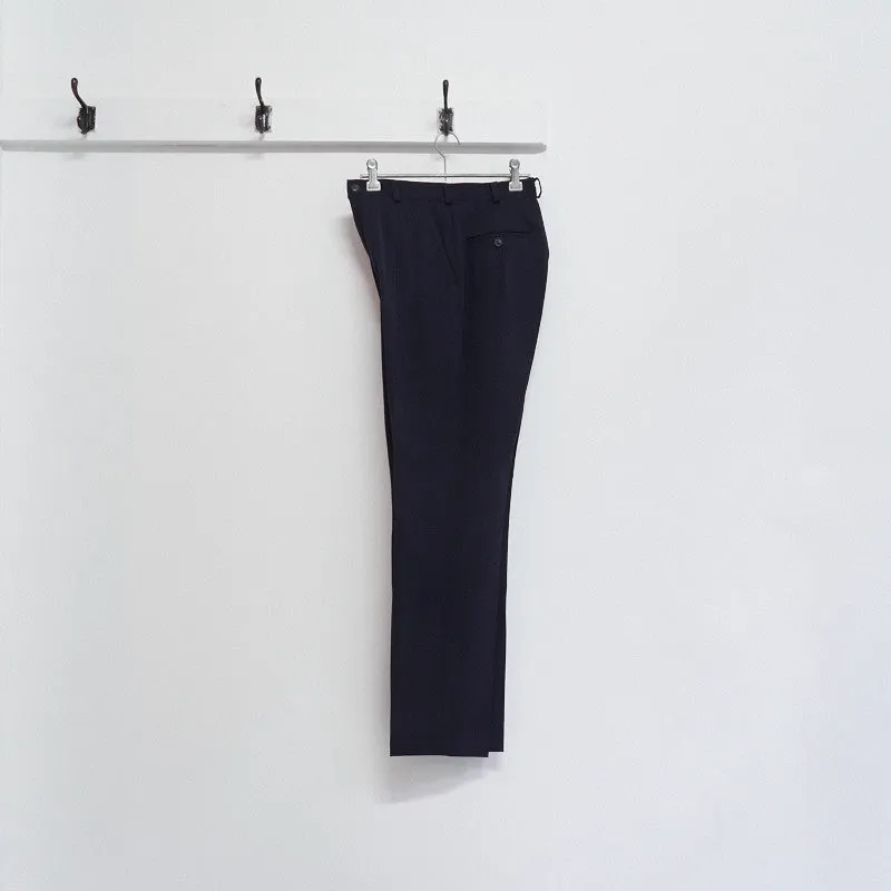lightweight gabardine pleated trousers