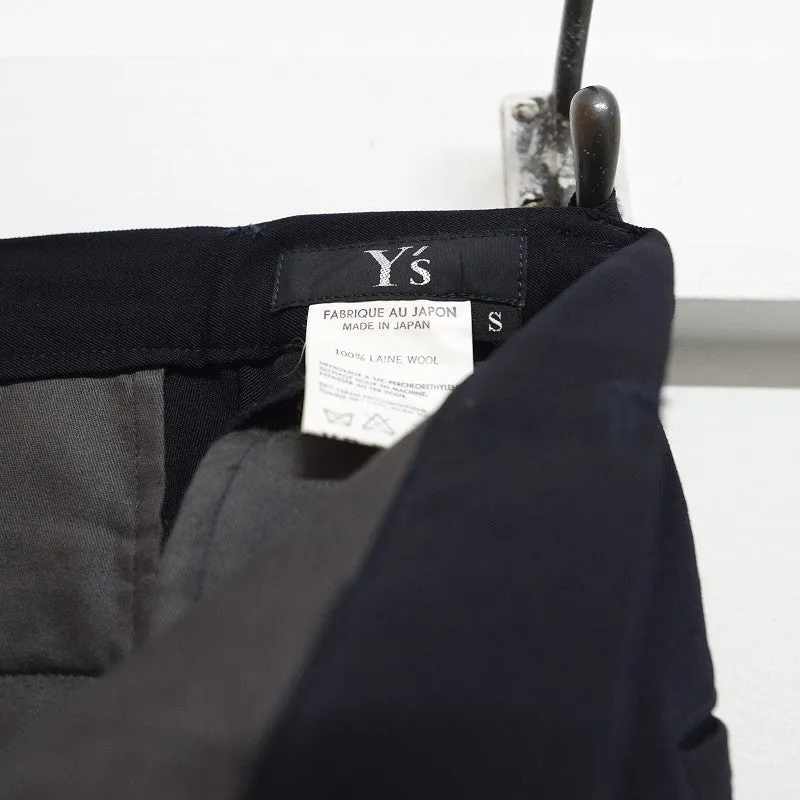 lightweight gabardine pleated trousers