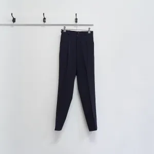 lightweight gabardine pleated trousers
