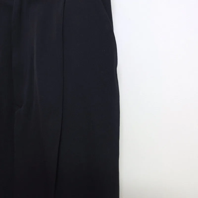 lightweight gabardine pleated trousers