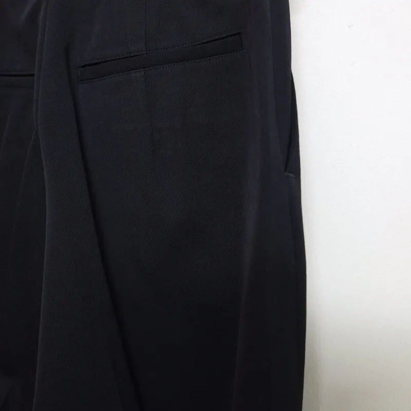 lightweight gabardine pleated trousers