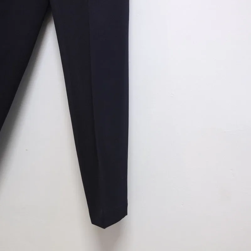 lightweight gabardine pleated trousers