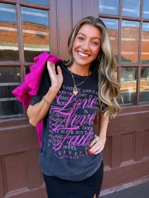 Love never fails tee