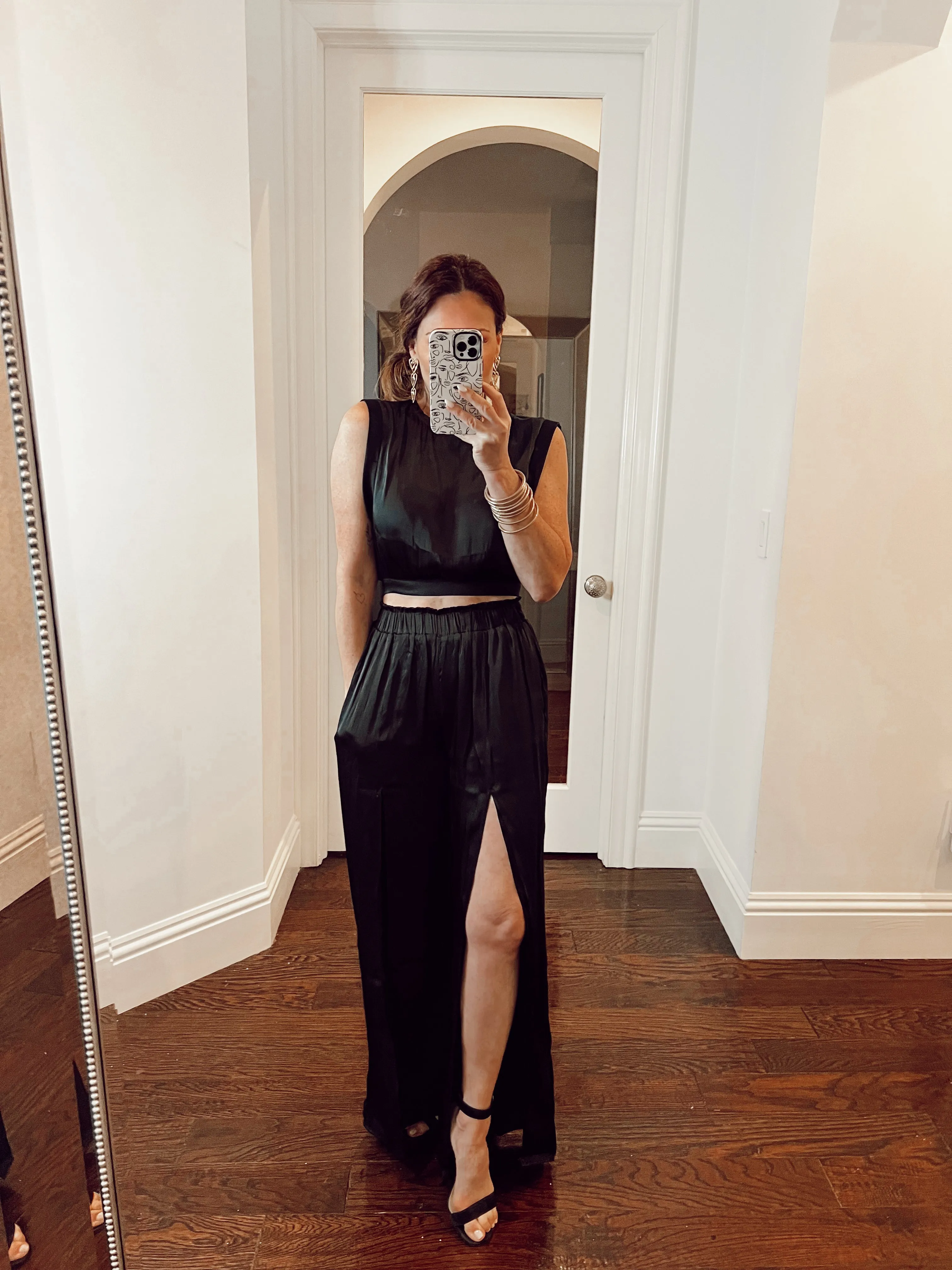 Luxe Satin High Waisted Trousers