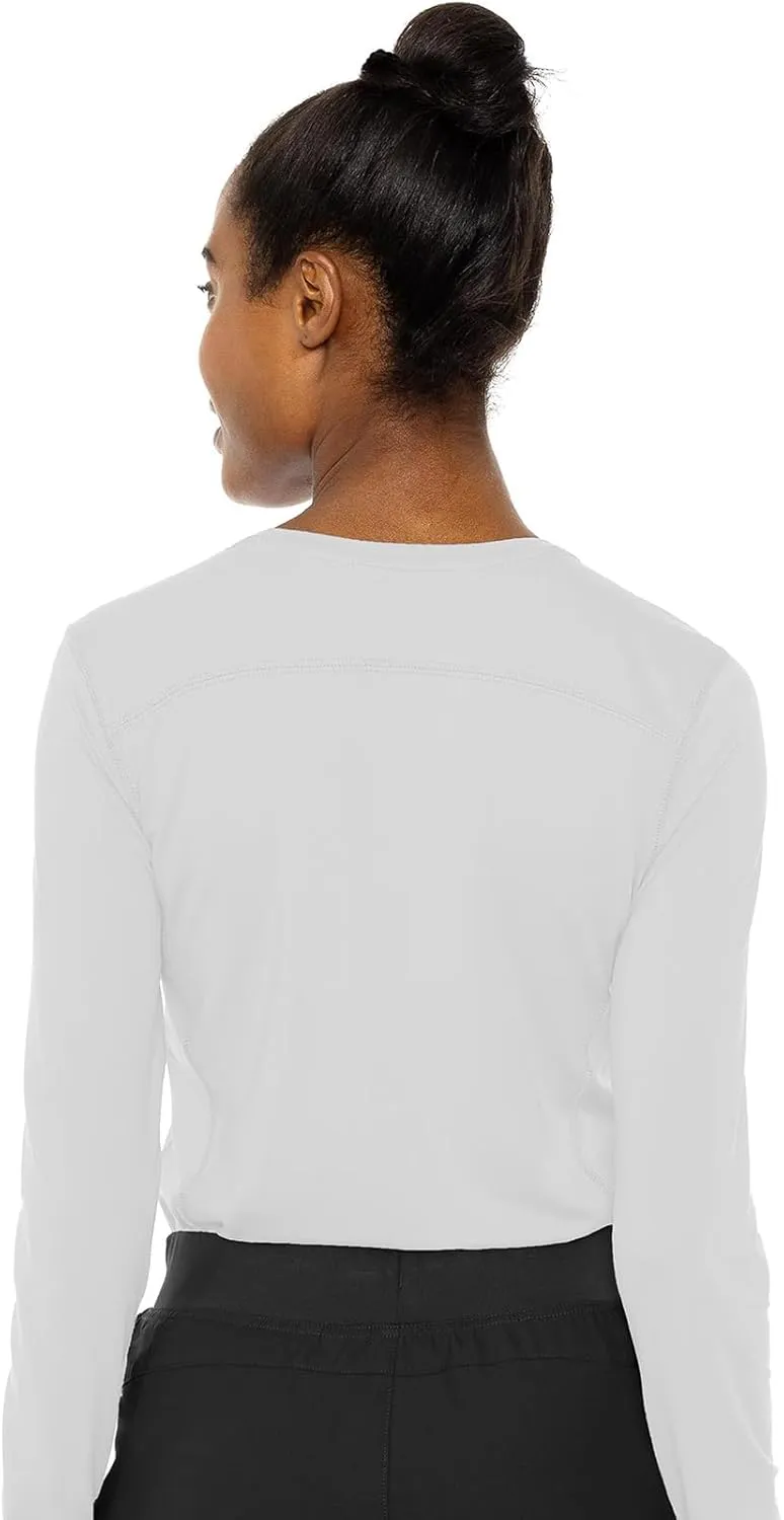 Med Couture Women's Underscrub Top Long Sleeve Performance Knit Tee, 360 Stretch, Lightweight & Ultra Soft Fabric - MC8499