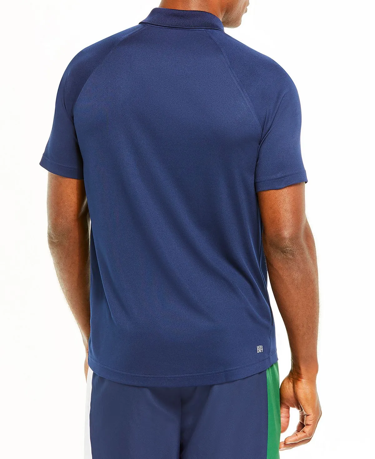 Men's breathable anti-run polo shirt sport interlock Lacoste, navy