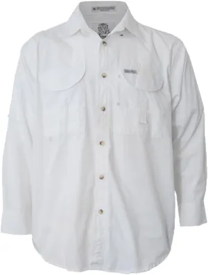 Men's Long Sleeve Fishing Button Down Shirt, Breathable Outdoors Casual Lightweight Shirt