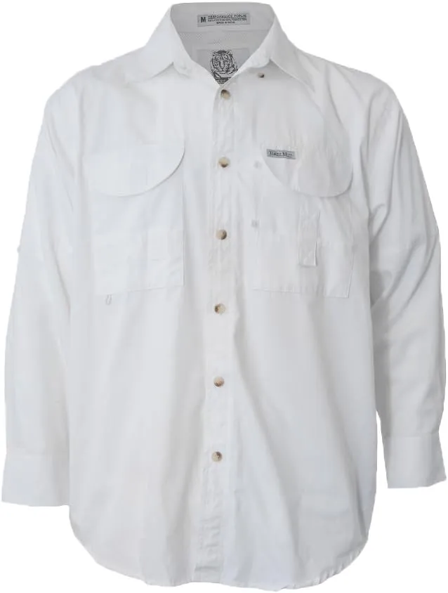 Men's Long Sleeve Fishing Button Down Shirt, Breathable Outdoors Casual Lightweight Shirt
