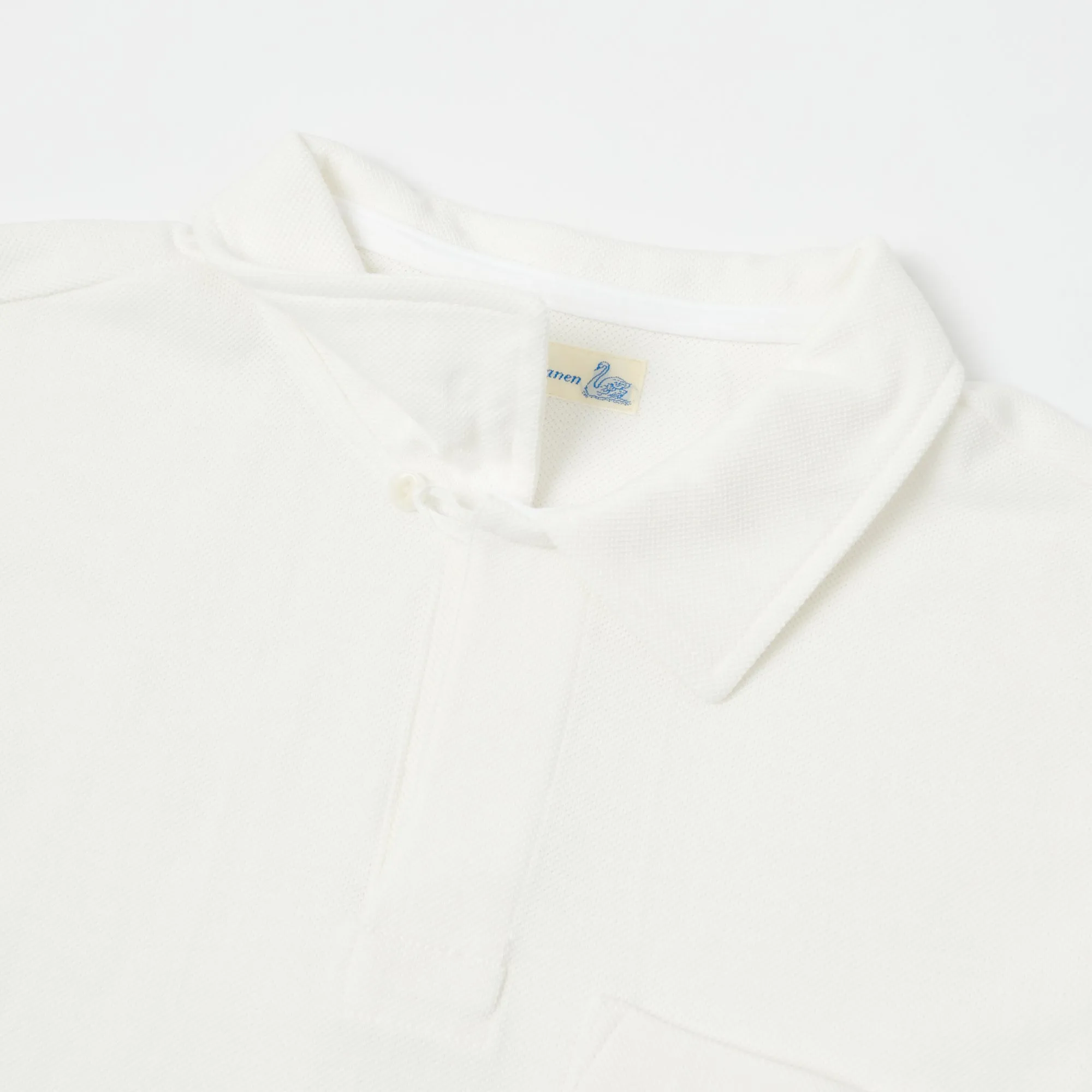 Merz b. Schwanen 2PKPL Pocket Polo Shirt - White