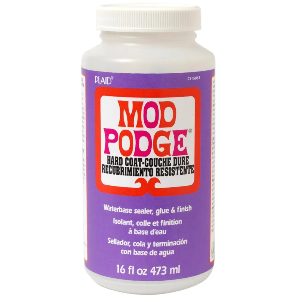 Mod Podge Plaid Hard-Coat Waterbase Sealer, Glue & Finish 16fl oz