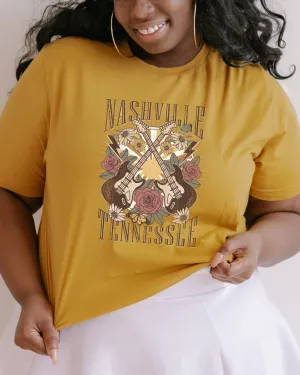 Nashville Retro Flowers | Mustard