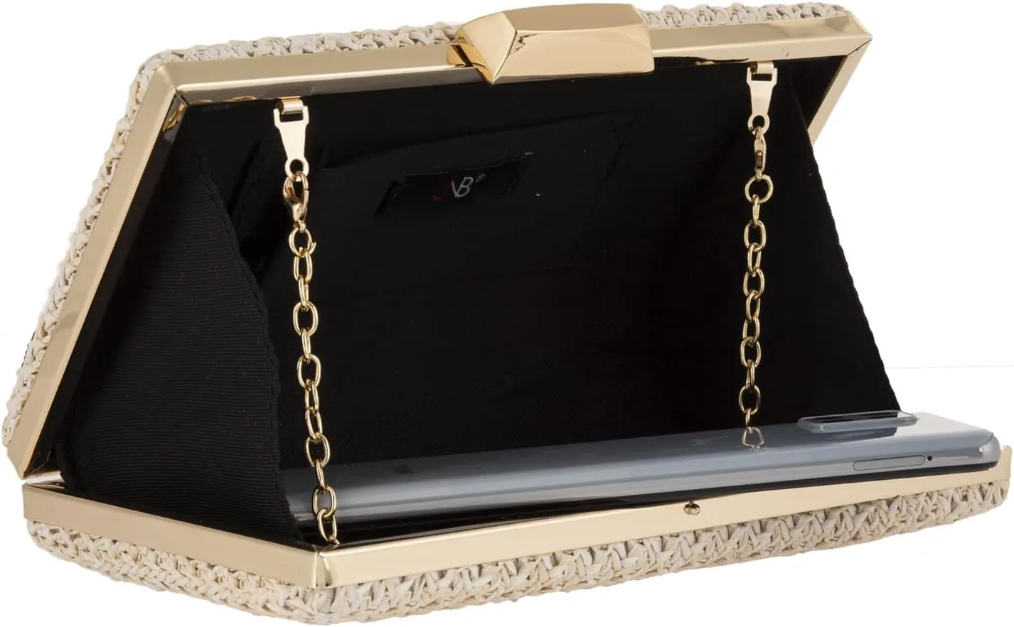Natural Straw Box Clutch