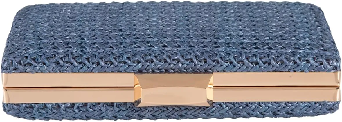 Natural Straw Box Clutch