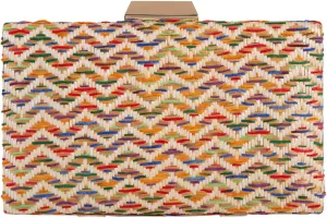 Natural Straw Box Clutch
