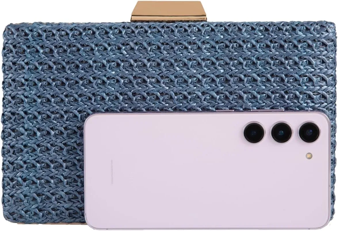 Natural Straw Box Clutch