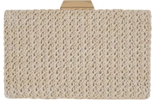 Natural Straw Box Clutch