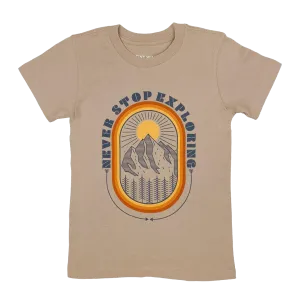 Never Stop Exploring Tee - Clay