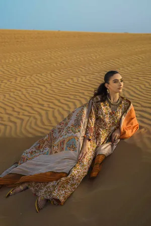 Nishat Linen Silk Collection – 3 Piece - Printed Embroidered Suit - 42306469