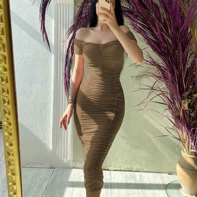 Off Shoulder Elegant Bodycon Dress