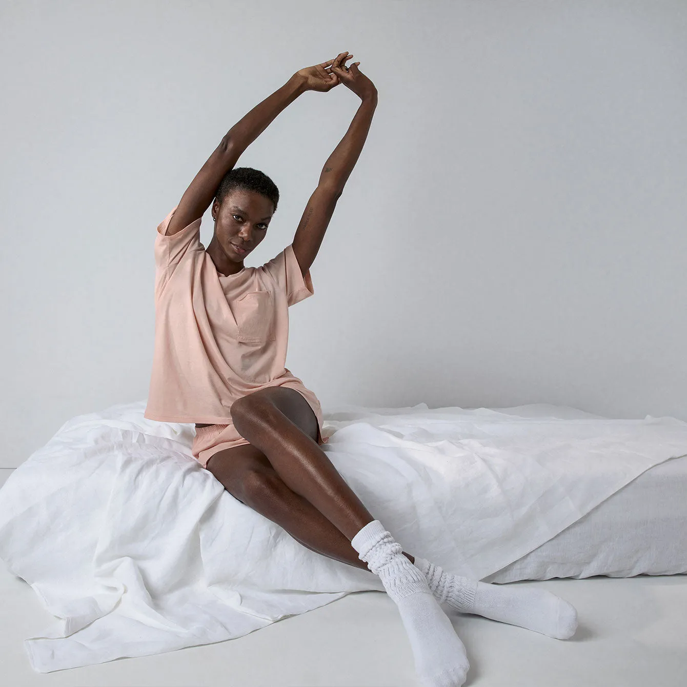 Organic Pima Tee Short Set