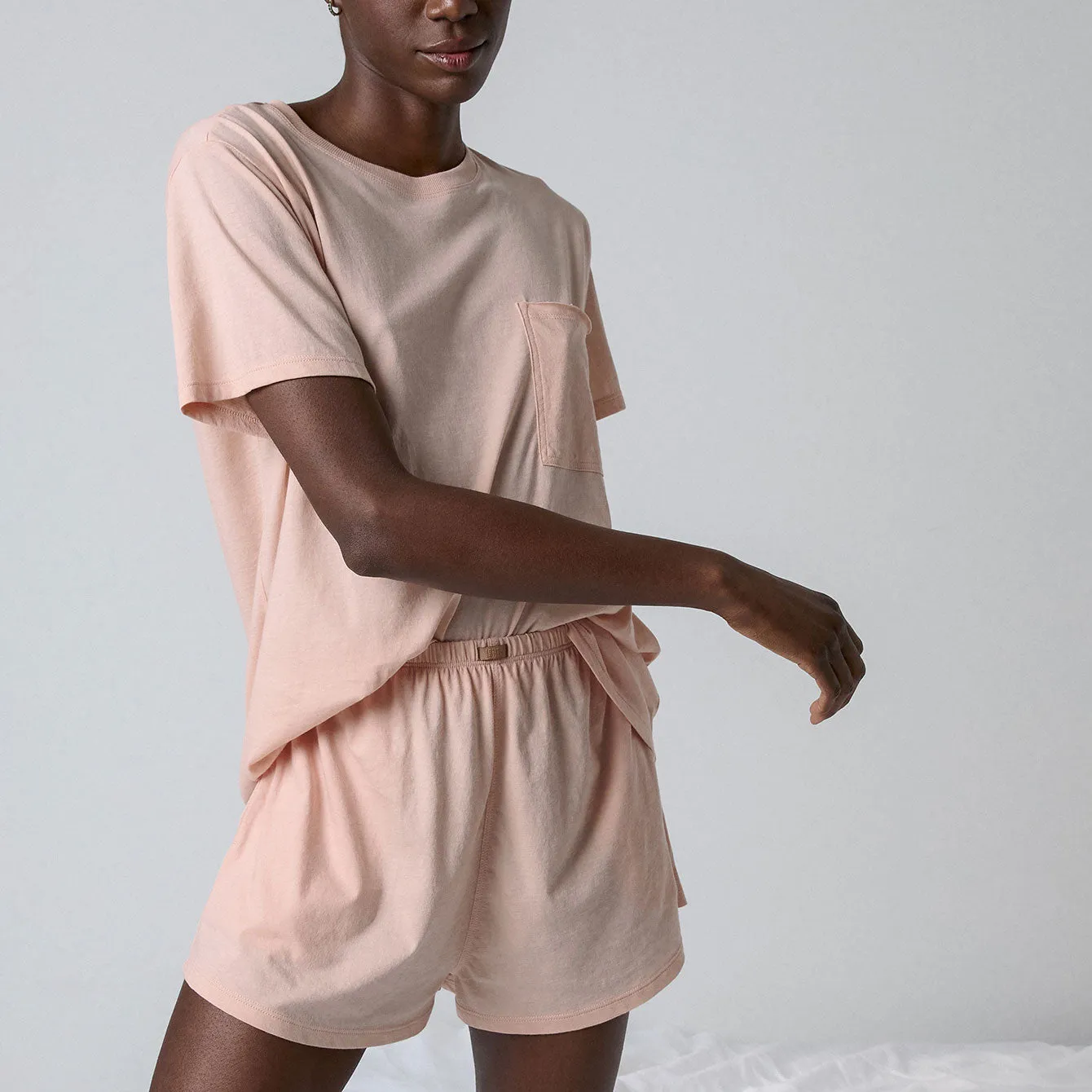Organic Pima Tee Short Set