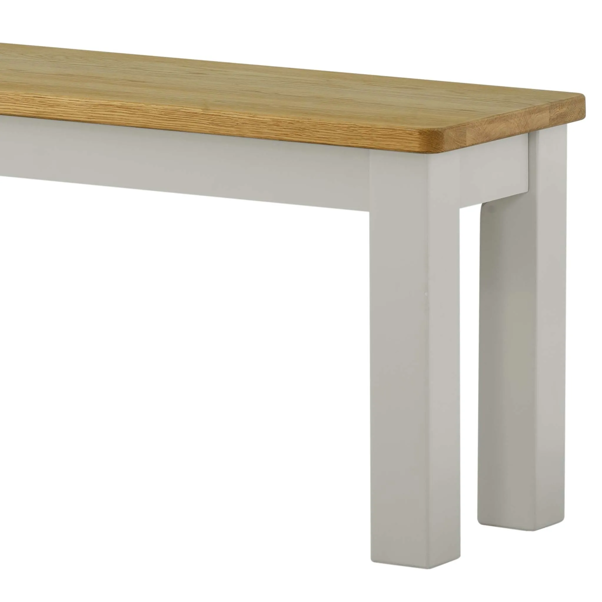 Padstow Grey 120cm Dining Set - 2 x Bench
