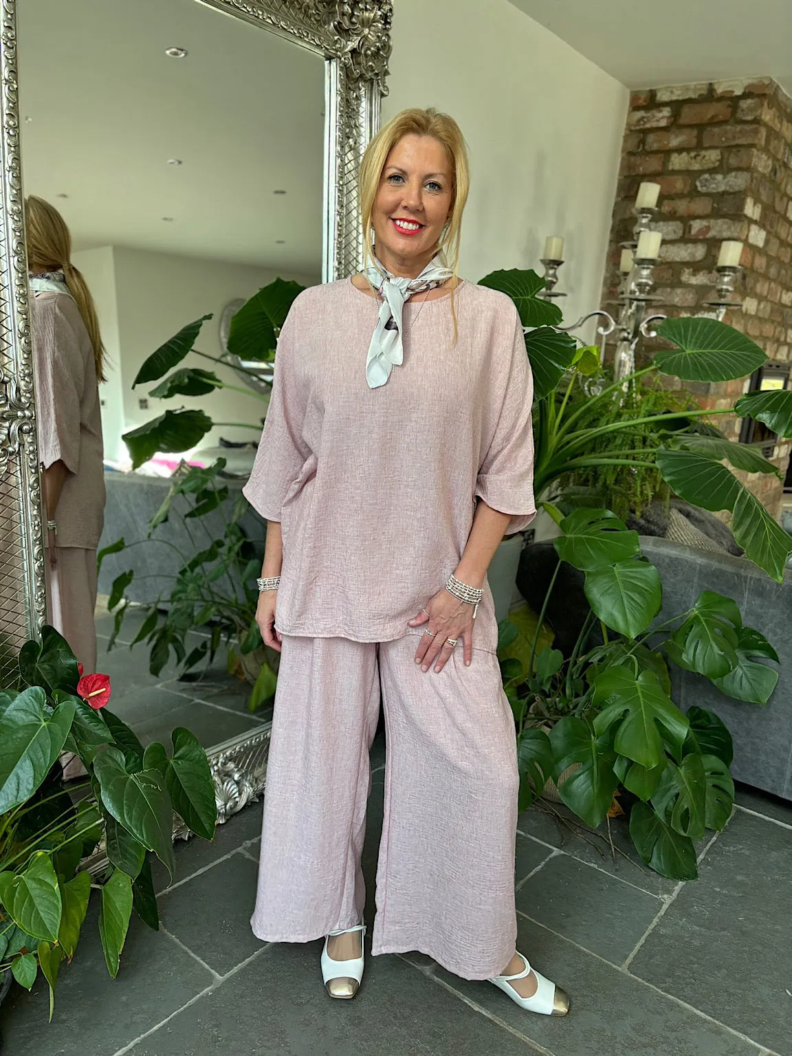 Pink Lightweight Trousers Kirsty
