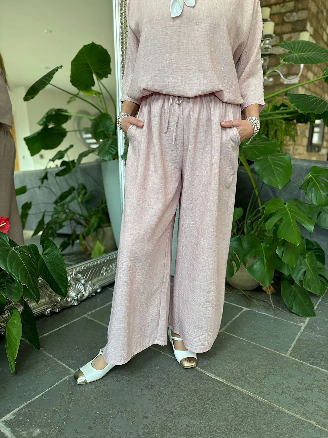 Pink Lightweight Trousers Kirsty