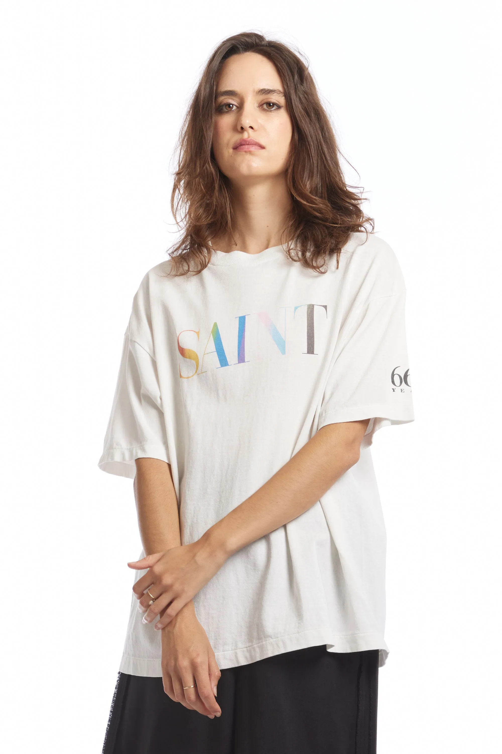 RAINBOW SAINT SS TEE WHITE