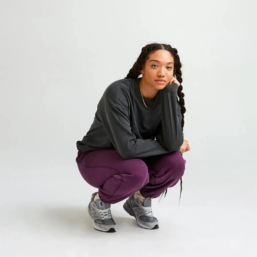Recycled Fleece Sweatpants (Blackberry Wine)
