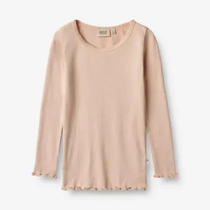 Rib T-Shirt Reese - rose dust