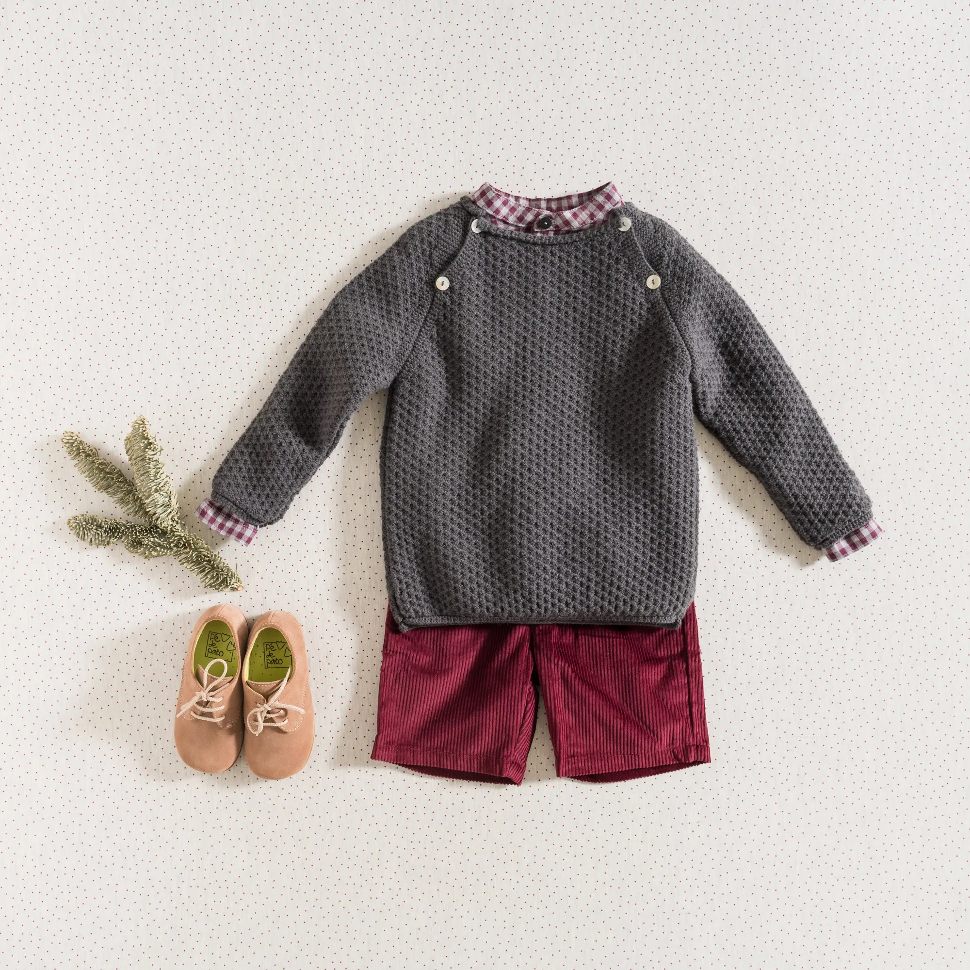 SHORTS / GRANATE CORDUROY