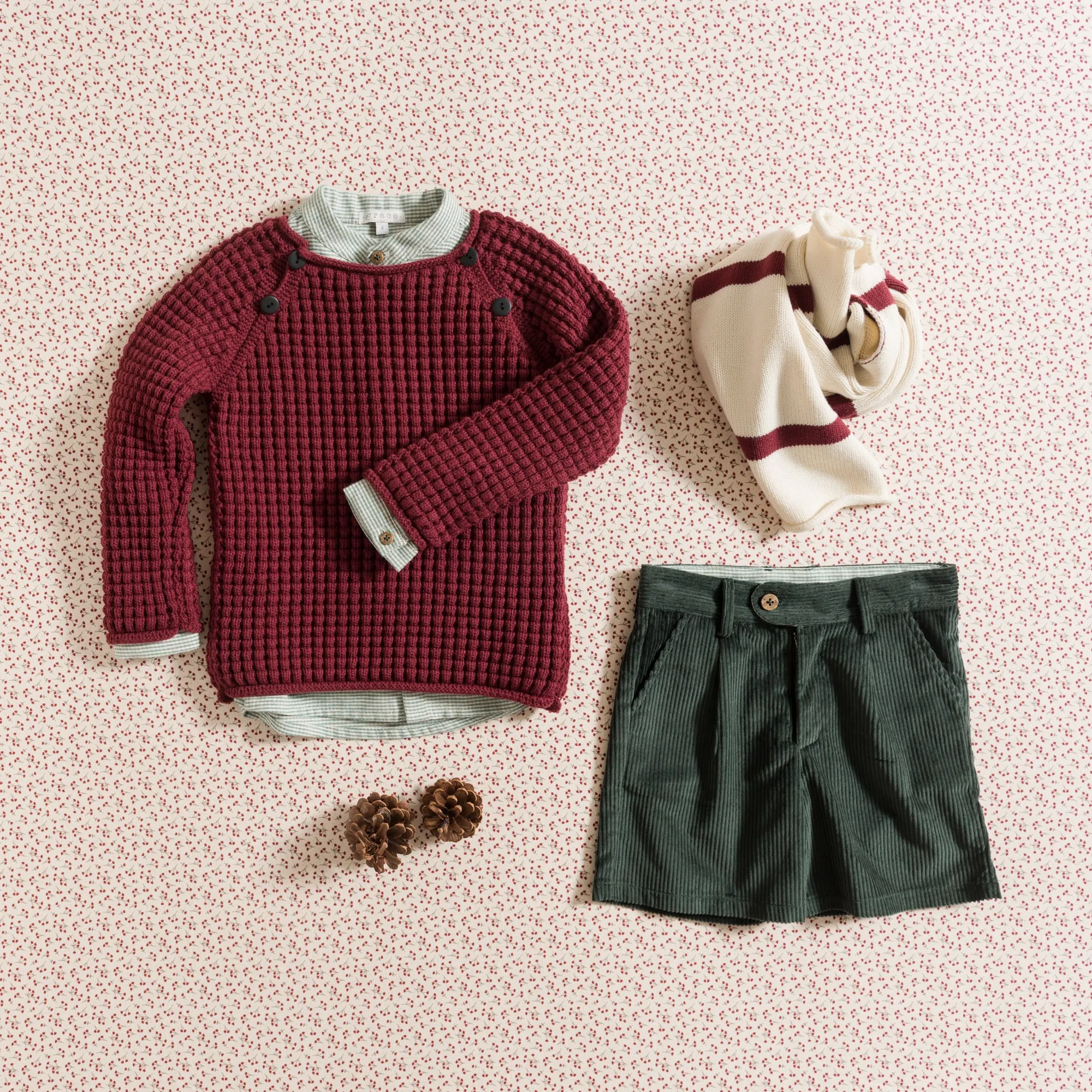 SHORTS / PINE GREEN CORDUROY